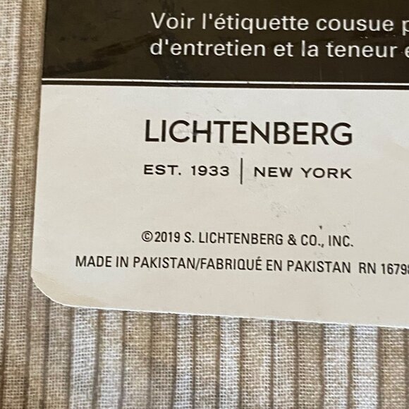 Archaeo Lichtenberg 50" X 96" Light Brown Vertical Stripes Curtain Panels (2) - Picture 4 of 6